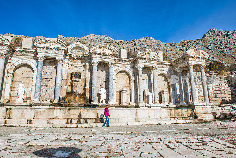 来自萨加拉索斯古城的详细资料。Aglasun, Burdur / Turkey。